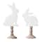 Glitzhome® 12.5" Easter Wooden Bunny Table Décor Set